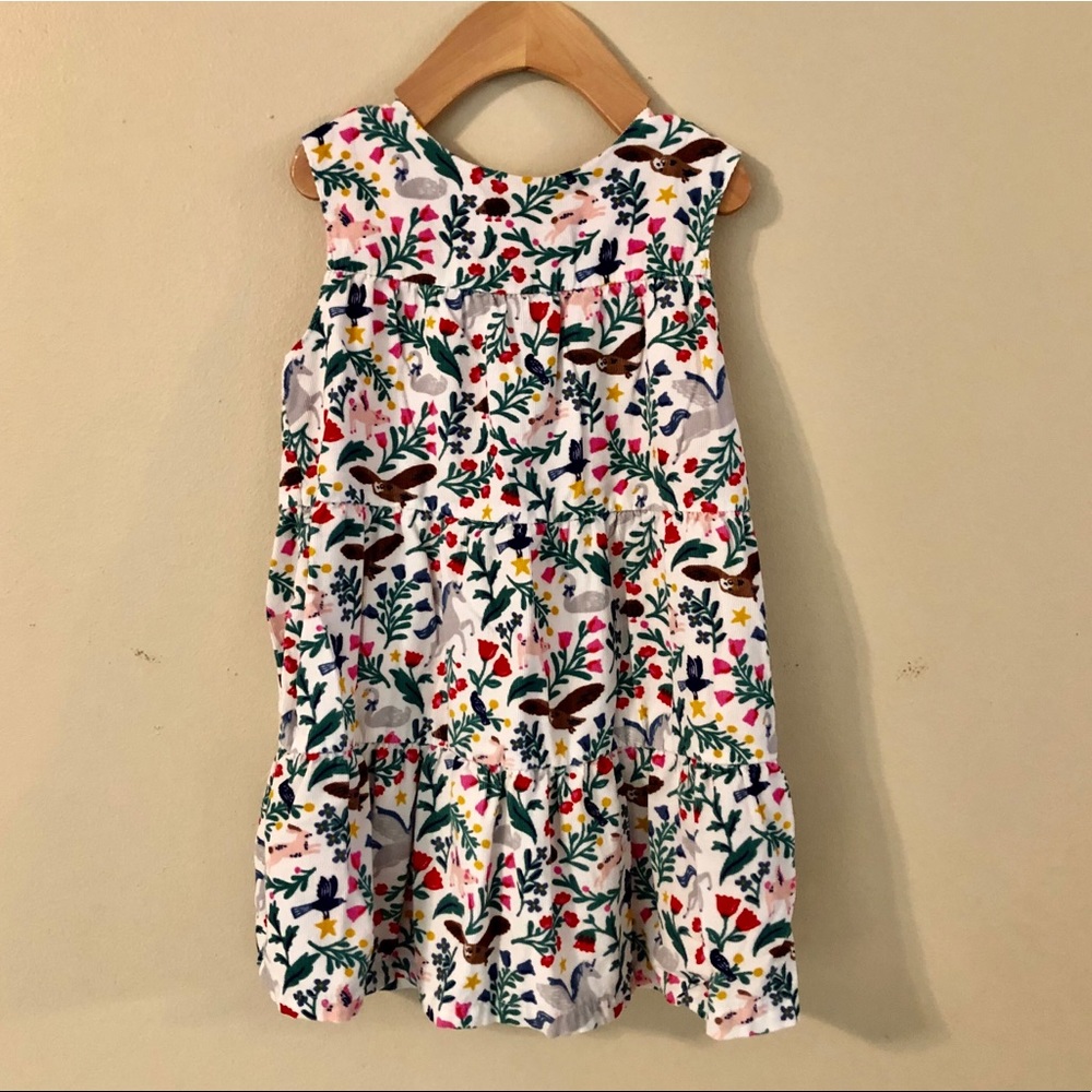 Tiered baby cord toddler girl dress